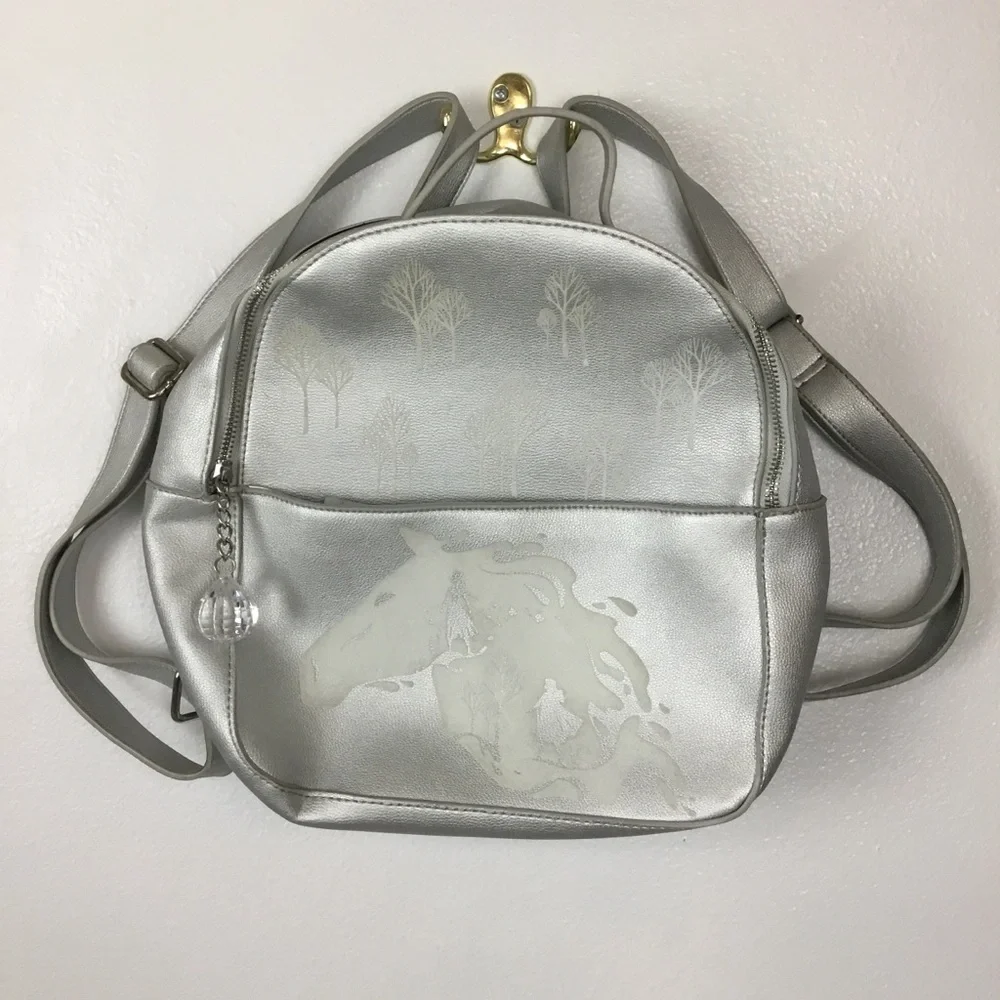 Danielle Nicole FROZEN 2 Freeze Silver Backpack - Picture 3 of 13